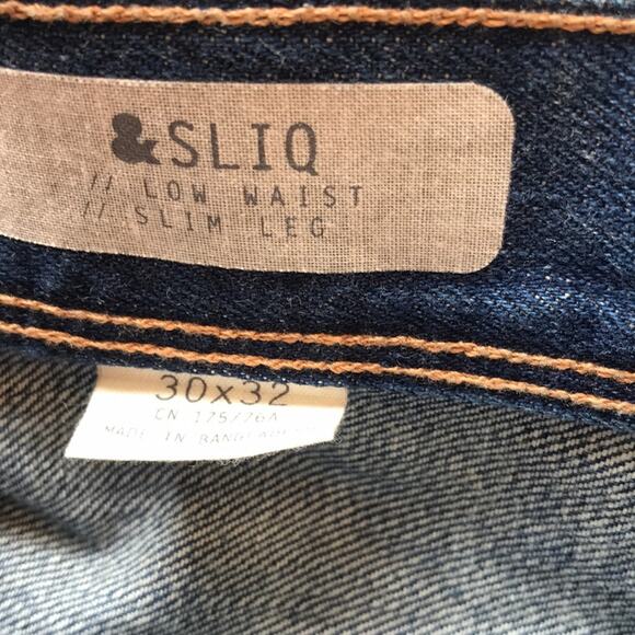 NEW H&M Sliq Low Waist Slim Leg Jeans 30 x 32 - Picture 6 of 8